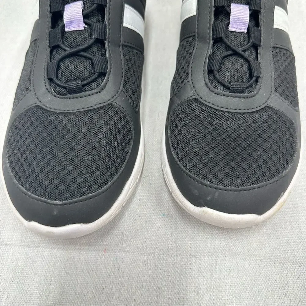 Vionic‎ Maren elastic lace toggle closure comfort walking sneaker black size 9.5